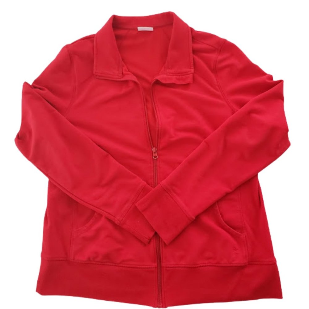 Danskin Now Red Active Workout Track Jacket XL - Picture 7 of 15
